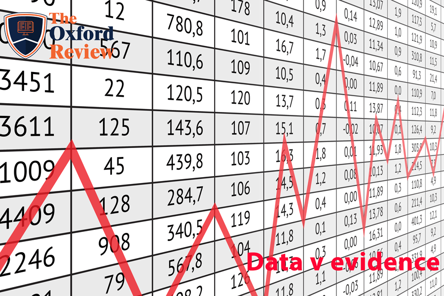 data v evidence data v evidence. That the difference is between data and evidence and why it matters