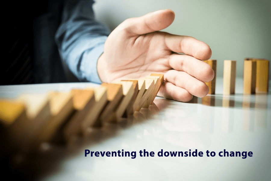 Downside of change Preventing the downside of change