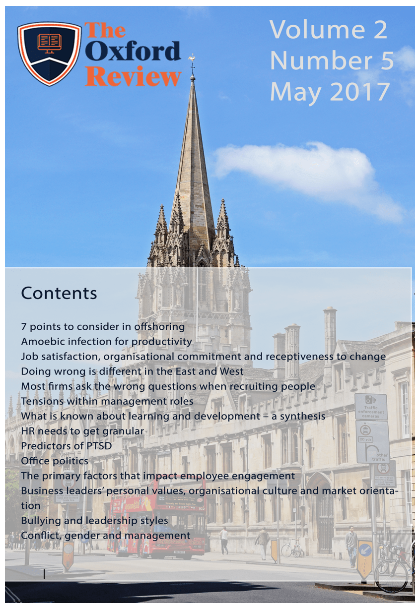 The Oxford Review Vol 2 No 5 The Oxford Review Vol 2 No 5