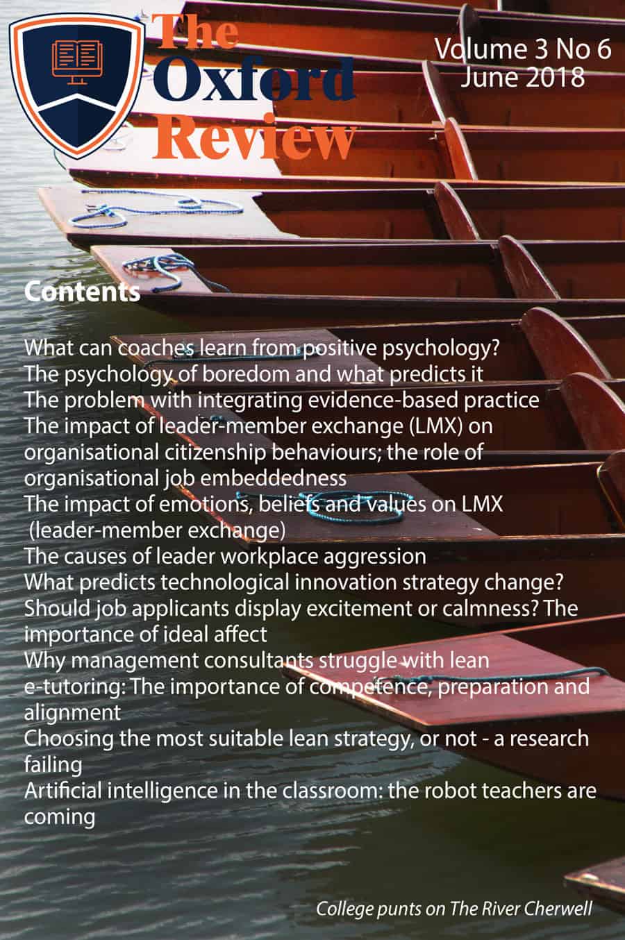 Oxford Review Volume 3 No 6 Oxford Review Volume 3 No 6